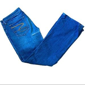 SEVEN 7 Cotton/Spandex Flare Dark Jeans Size 32